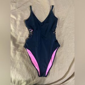 PINK One Piece Swim Suit!